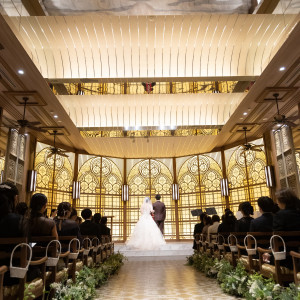 素敵なチャペルでした。バージンロードも広めで歩きやすいです。|780403さんのEXEX SUITES(エグゼクス・スウィーツ)の写真(2584694)