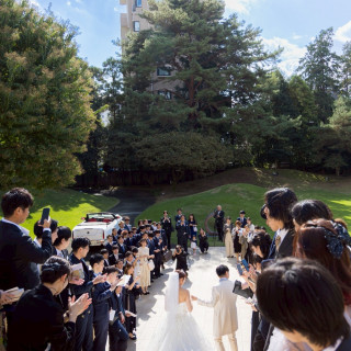 教会式後の退場シーン