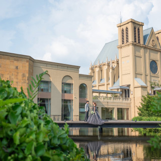 前撮り時のお庭の景色