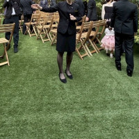 ガーデン挙式の雰囲気！