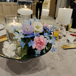 ゲストテーブルの装花