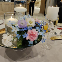 ゲストテーブルの装花