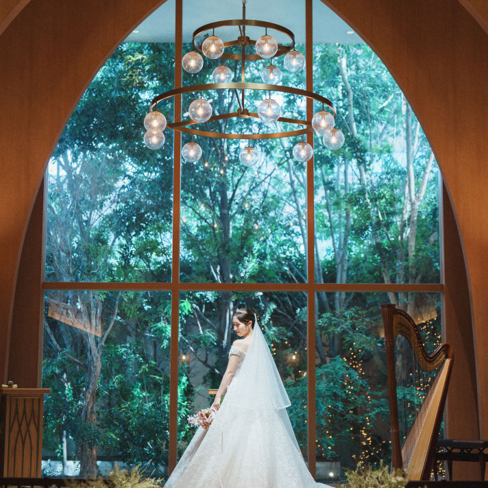 チャペル、挙式会場
雨が降っても大丈夫です