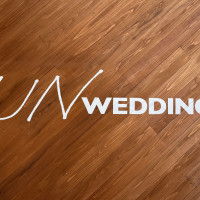 会場の看板です！おしゃれ！