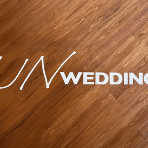 会場の看板です！おしゃれ！|780518さんのUNWEDDING　中之島の写真(2585822)