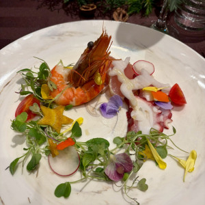 クリスマスリースをイメージした前菜|780542さんのMEDI（メディー）の写真(2585174)