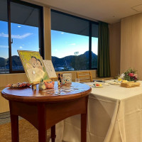 二次会会場からの景色です、夕日が綺麗でした