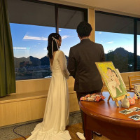 二次会会場からは夕日が落ちるのが良く見えます