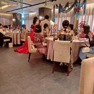 装花に拘ったので花がたくさんあります。|780550さんの長良川清流ホテルの写真(2585151)