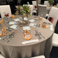 披露宴会場のテーブルの様子です。