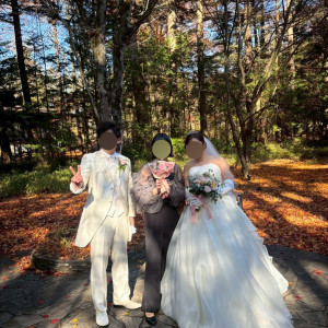 ガーデンにて、ブーケトスを行いました。|780580さんのアネーリ軽井沢の写真(2597167)