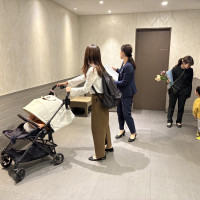 披露宴会場の外のスペース