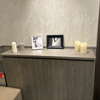 披露宴会場の外のスペース