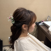 お色直しのヘアスタイル