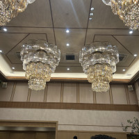披露宴会場のシャンデリア