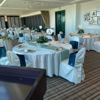 司会者側から見た披露宴会場