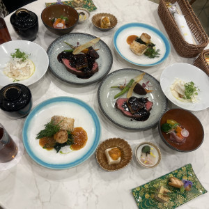 料理一覧
新郎新婦もあとでいただけます|780779さんのララシャンス 博多の森の写真(2586537)