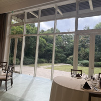 披露宴会場から外を見た時