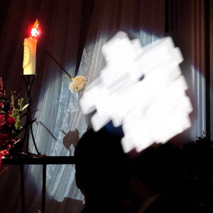 キャンドルサービスのときにスポットライトが当たっていました|780788さんのHOTEL NEW OTANI HAKATA (ホテルニューオータニ博多)の写真(2586556)