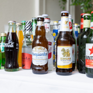 乾杯シャワーで使用したボトルドリンク