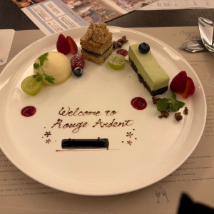 下見の際に出していただいたデザートです。|780816さんのRouge Ardent(ルージュアルダン)●BRASSグループの写真(2586627)