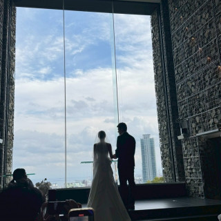 途中からカーテンがあいて神戸の景色が見える演出はロマンチック