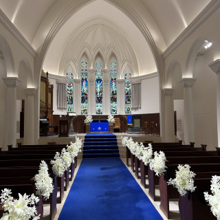 チャペルはとても開放感があり、素敵な雰囲気です。