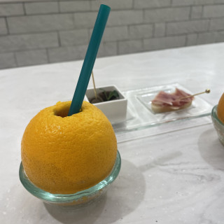 ウェルカムパーティで飲める生搾りジュース