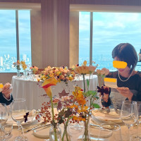 ゲストテーブル装花