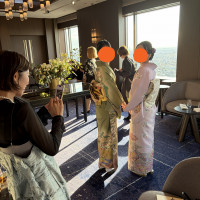 ゲスト控室のセレステ。景色が良く、皆写真を楽しめたようです