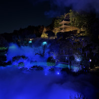 ガーデンの雲海演出