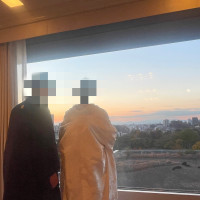 景色をながめる