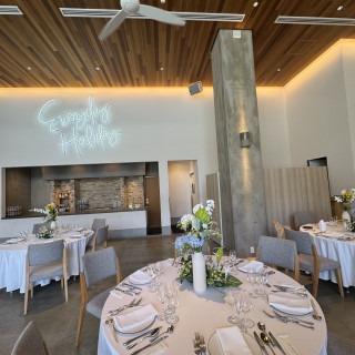 披露宴会場です