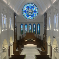 挙式会場は洗練された空間です。