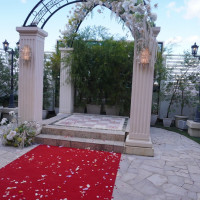 挙式後のガーデン会場。