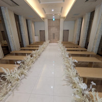 チャペルの新郎新婦立ち位置から