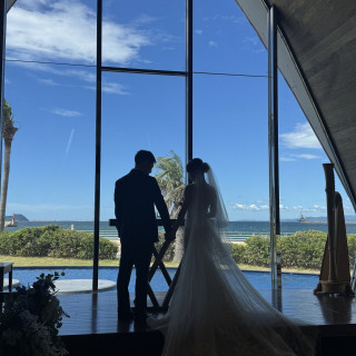 挙式会場のロケーションは最高です。