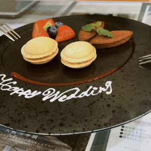 デザートの写真です！
バニラのマカロンが美味しかったです！|781062さんのセント・ラファエロチャペル御堂筋の写真(2588141)