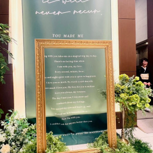 ロビーにある写真スポット|781068さんのアルモニーアッシュ（姫路）/テイクアンドギヴ・ニーズウェディングの写真(2618783)