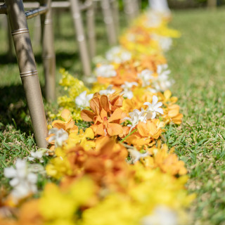挙式会場装花フラワーペタル