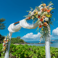 挙式会場サークル装花