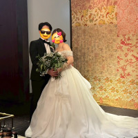 洋装へのお色直しはサプライズでしたがペアリングバッチリ!