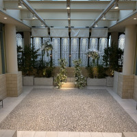 披露宴会場入口を撮影。