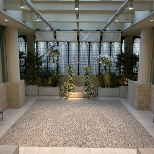 披露宴会場入口を撮影。|781134さんのアニヴェルセル 大阪の写真(2588607)