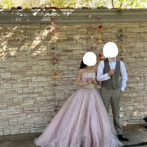 入り口の花のアートの壁|781165さんの華王殿 KAODENの写真(2588848)