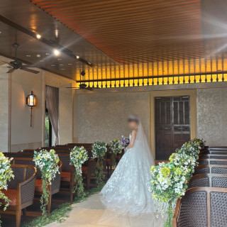 挙式前の写真撮影