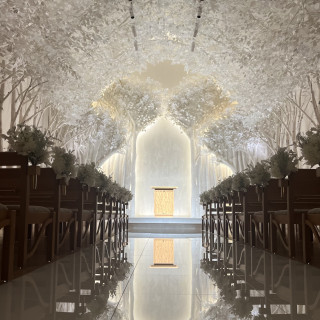 惚れ惚れする白樺のチャペルです。