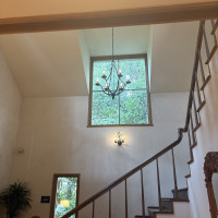 待合室までの階段