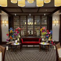 装花との写真です。