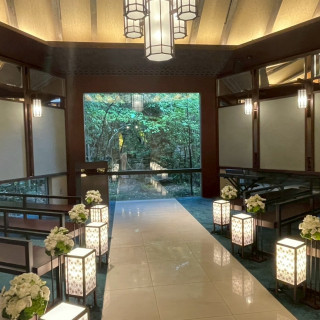 ゲストとの距離感絶妙なチャペル